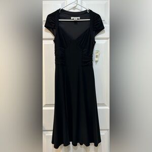 Evan Picone NWT Cinched Waist Fit Flare Dress Witchy Whimsigoth Stretch Size 8